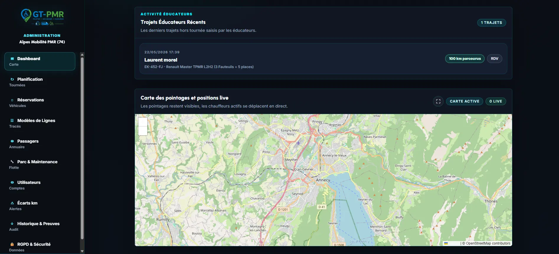 Alertes kilométriques